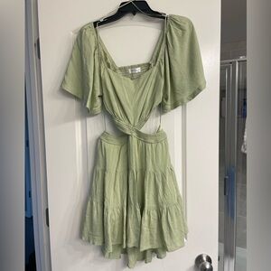NWT Green cut out dress